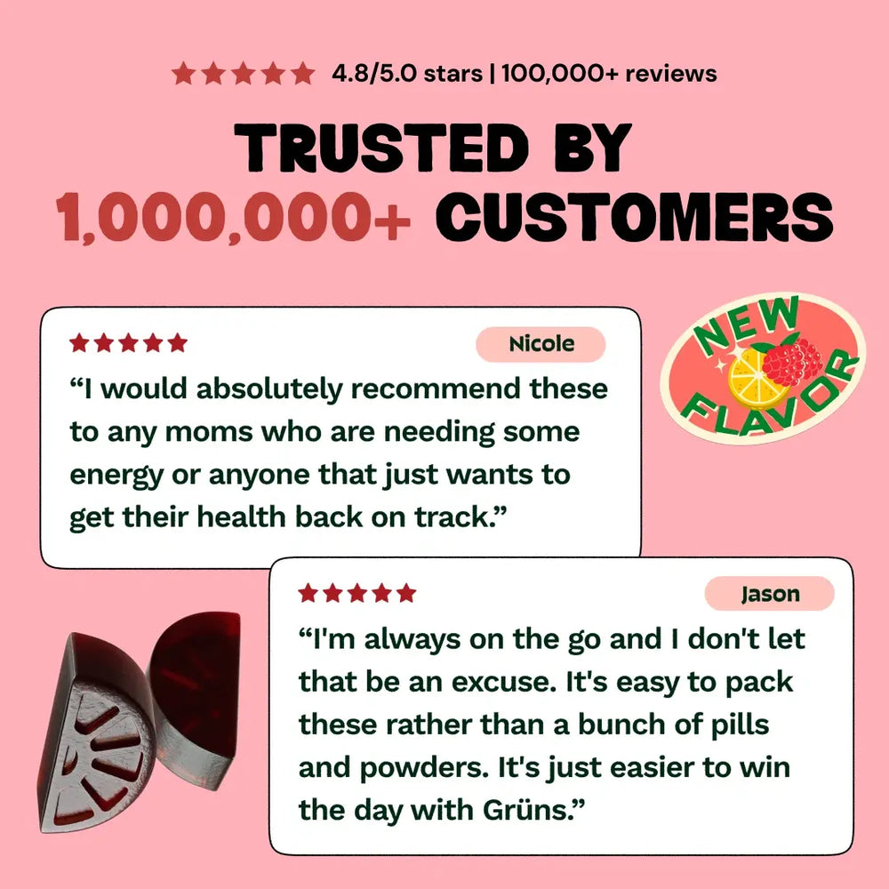 Grüns Superfood Gummies(Raspberry Lemonade)
