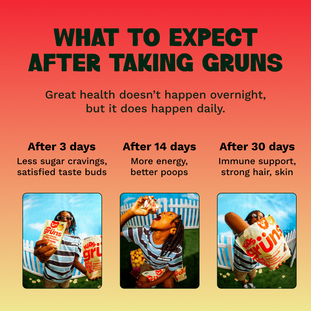 Grüns Kids Superfood Gummies(Raspberry Lemonade)
